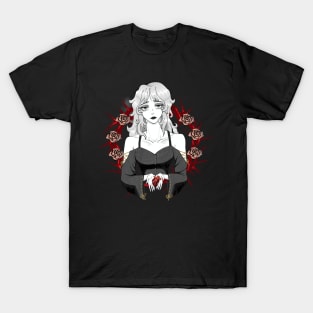 Young Woman with a Human Heart T-Shirt